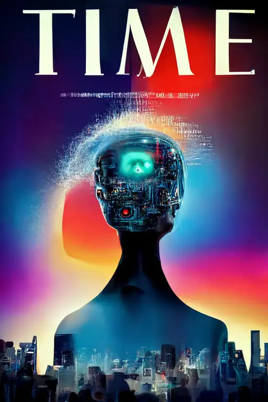 TIME magazine cover, the comin【Midjourney中国】