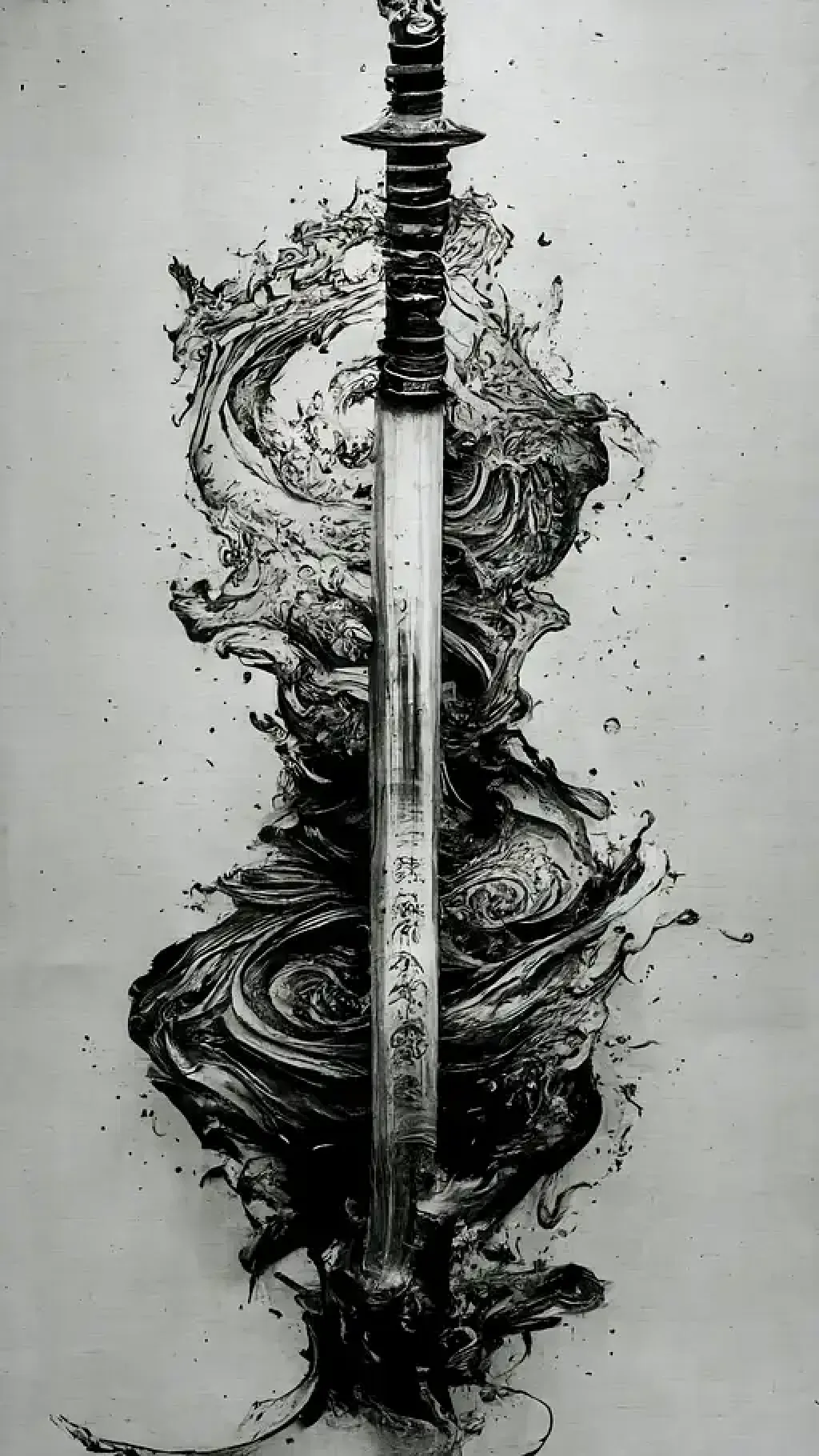 Intricate realistic ink drawi midjourney 
