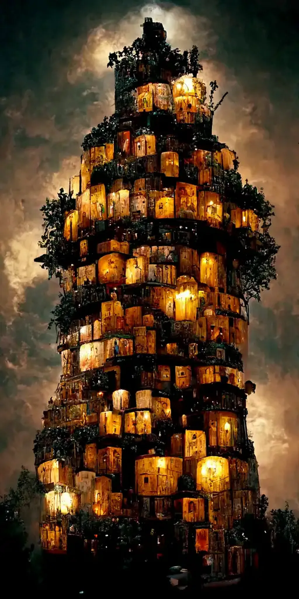 tower-of-babel-made-of-trees-a-midjourney