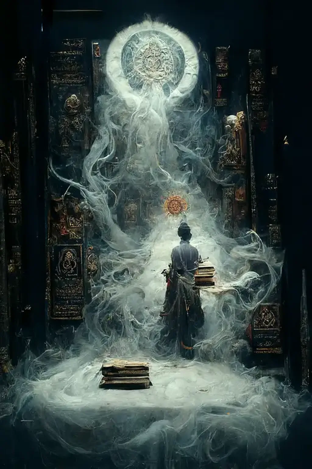 The Book Of Shadows White Magmidjourney