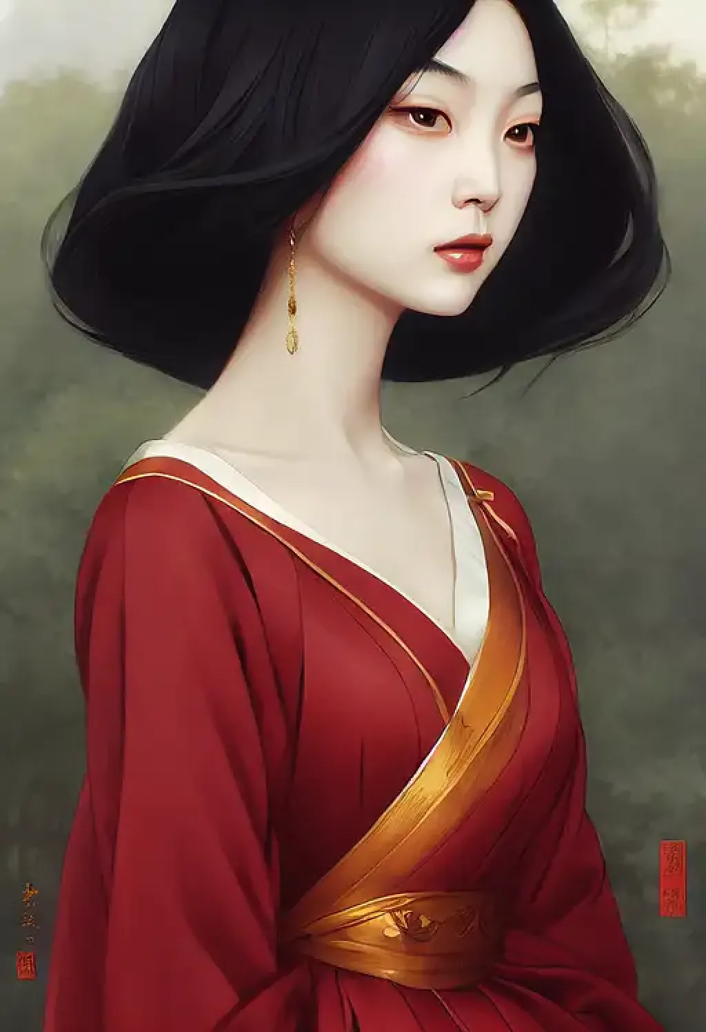 Resem Asian Japanese princess, resem【Midjourney中国】