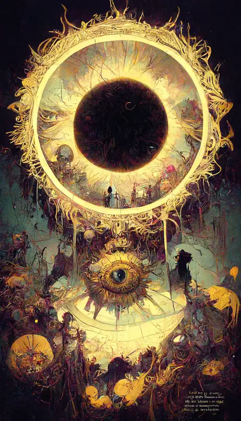 The eye in the center of the s midjourney 