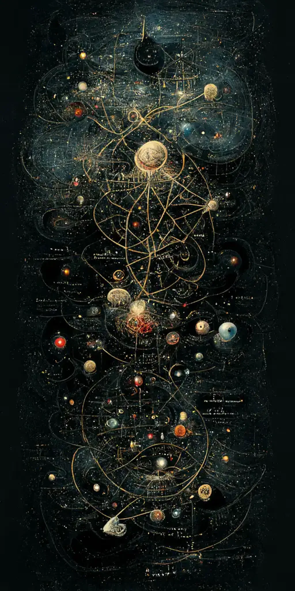 Old cartography of the univers【Midjourney中国】